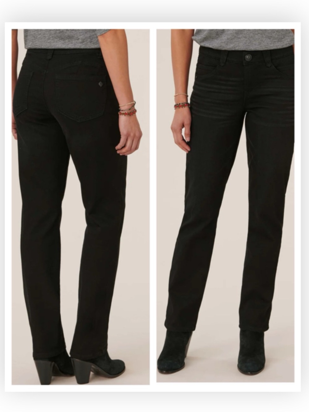 Democracy Ab Solution Patriot Straight Leg Black Jeans $88